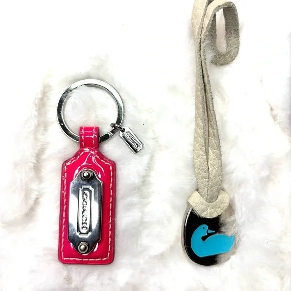 Coach, Dooney & Burke, & Fossil key ring, purse/bag accessories Bundle - Picture 2 of 4